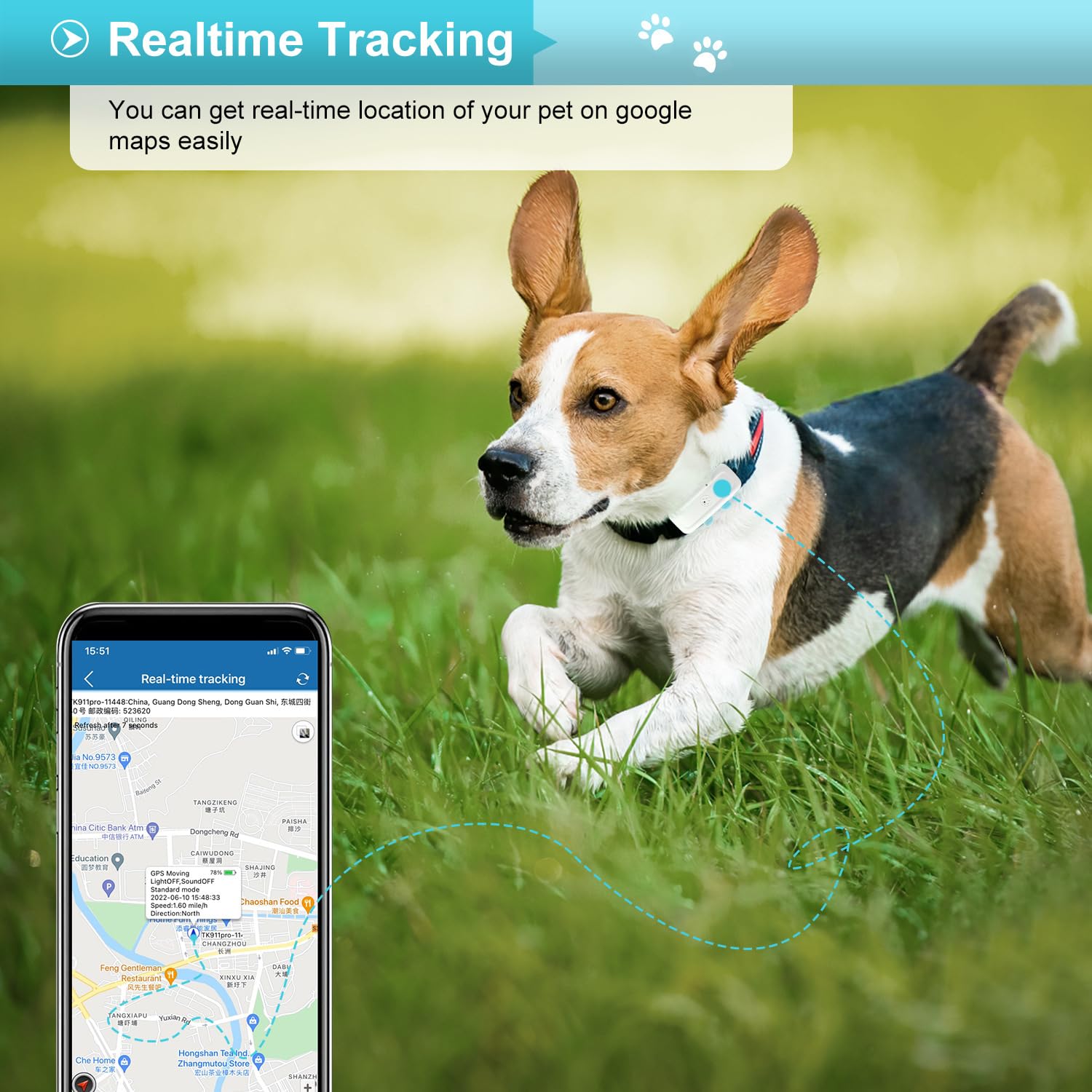 4G TK911 pro Piattaforma libera dell'inseguitore senza fili dell'inseguitore dell'animale domestico impermeabile dell'inseguitore dell'animale domestico per impedire