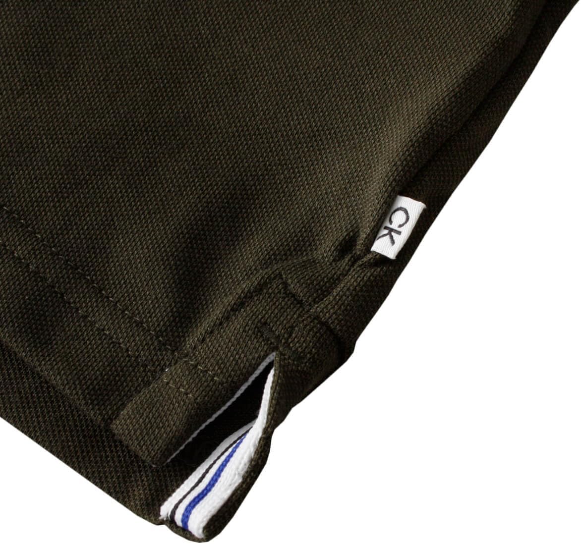 Calvin Klein Men's Long Sleeve Stretch Campus Golf Polo Shirt