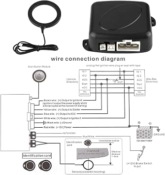 طقم إشعال بضغطة زر لبدء التشغيل طقم تشغيل محرك ذكي بضغطة زر Rfid، أنظمة دخول بدون مفتاح لبدء تشغيل السيارة بلمسة واحدة، زر تحديث للسيارة، ترقية بدء التشغيل بالمفتاح لمعظم سيارات Dc12v