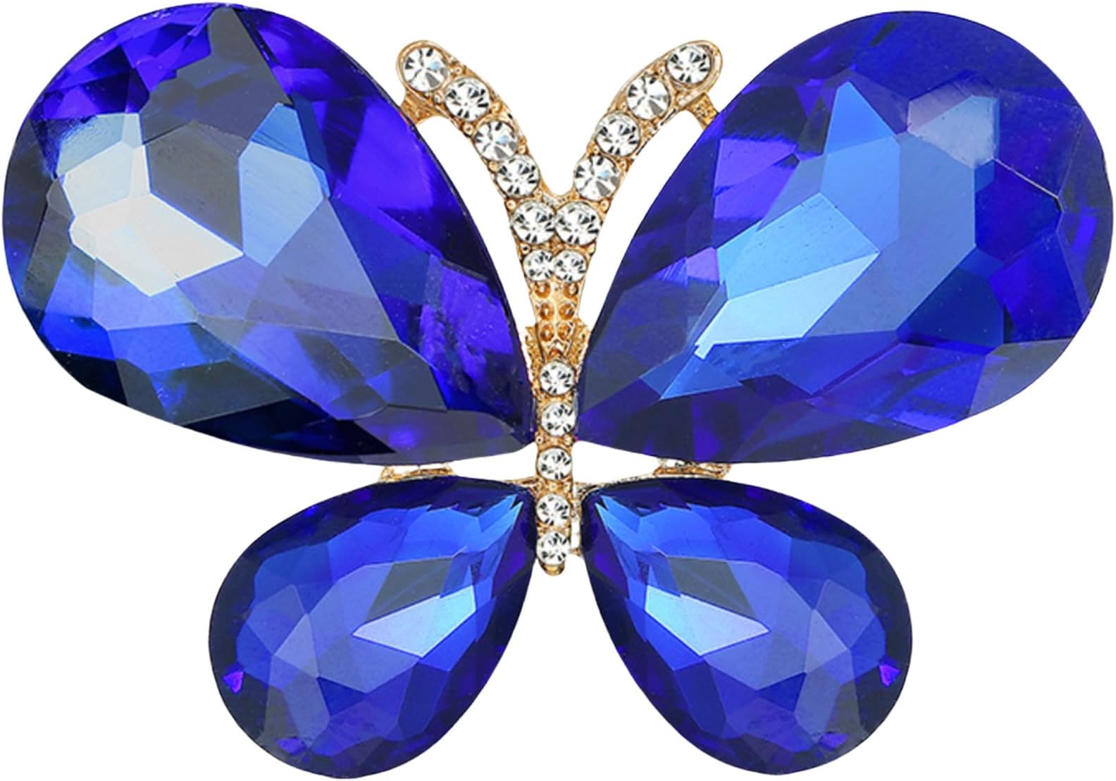 Crystal Brooch Diamond Vintage Flower Brooches Luxury Simple Elegant Brooch Office Temperament Jewelry Gift for Lady, B30