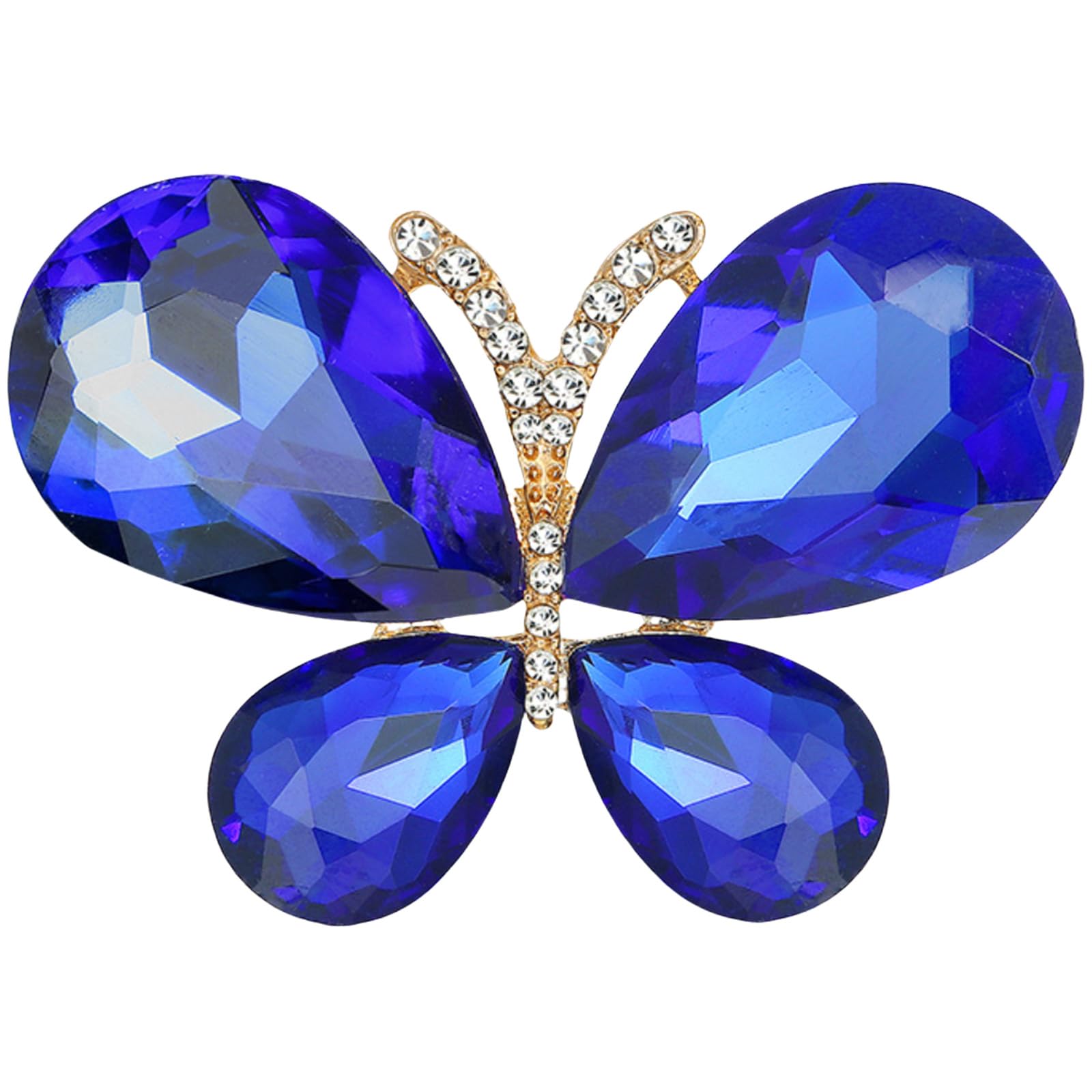 Crystal Brooch Diamond Vintage Flower Brooches Luxury Simple Elegant Brooch Office Temperament Jewelry Gift for Lady, B30