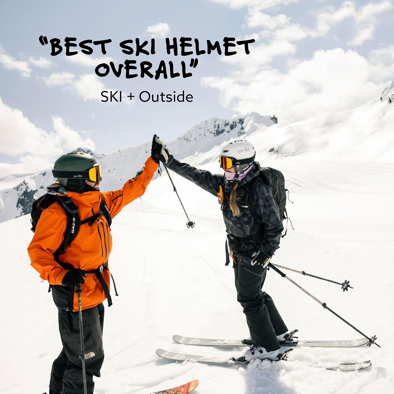 PRET Vision Ski & Snowboard Helmet | MIPS Protection | Level C Adjustable Ventilation | Ripcord360 Fit System
