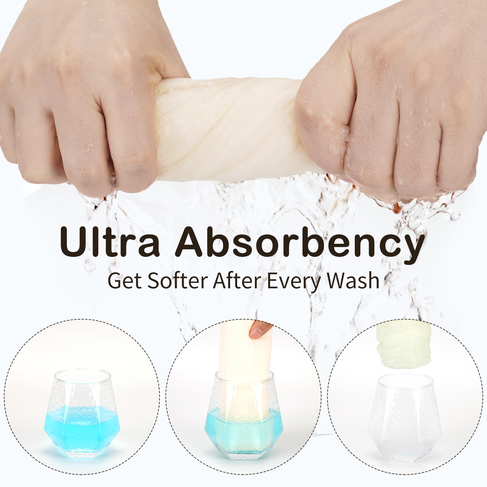 Peepeemax Asciugamani con Cappuccio per Bambini, Asciugamano Neonato in Mussola di Cotone, Asciugamano Morbido e Assorbente con Cappuccio per Bambini da 0 a 18 mesi, 76 x 76 cm, 2 Pezzi (Arcobaleno)