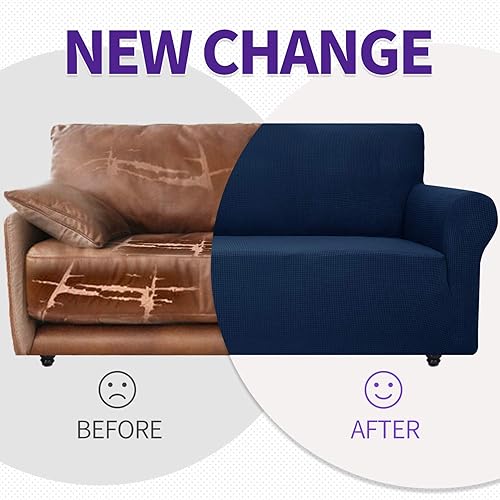 Miniatura 8 de ZNSAYOTX - Funda universal para sillón súper elástica para sala, para proteger los muebles de las mascotas, fundas de elastano con varillas de