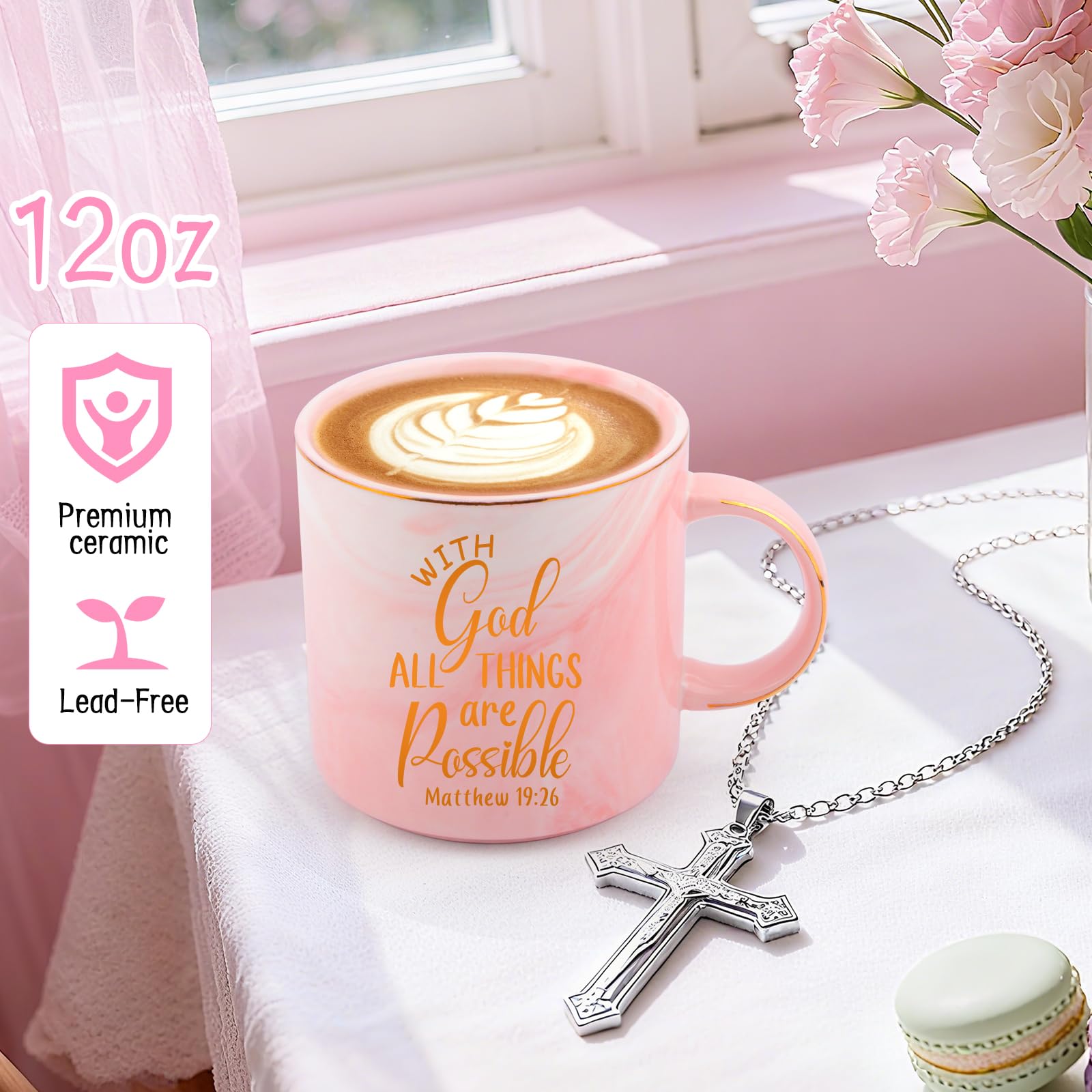 Christliches Geschenk für Frauen, Glaube, Taufgeschenke für Mädchen, Bibelvers, religiöses Geschenk, Frauen, katholisch, inspirierend, spirituelles Geschenk, Mutter, geheime Schwester, Freundin