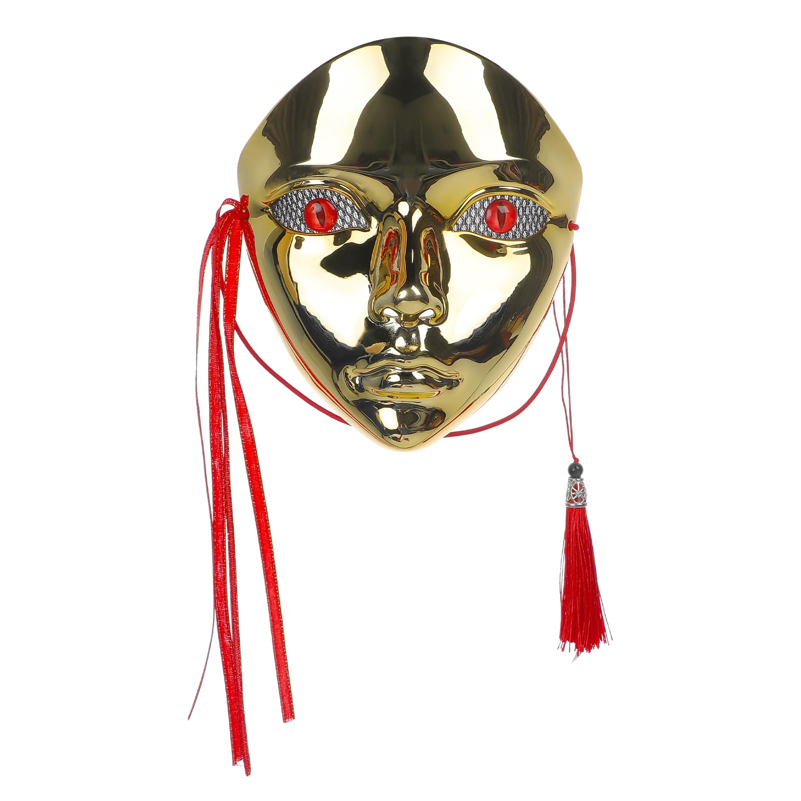 Mysterious Halloween Costume Full Face Mask Ancient Egypt Black Gold Mask