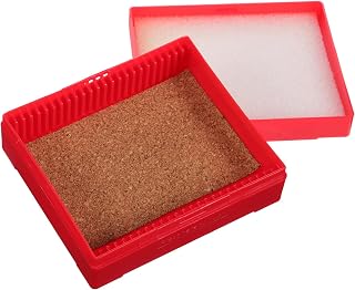 Microscope Slide Organizer 25pcs Wood Plastic Lab Storage Box