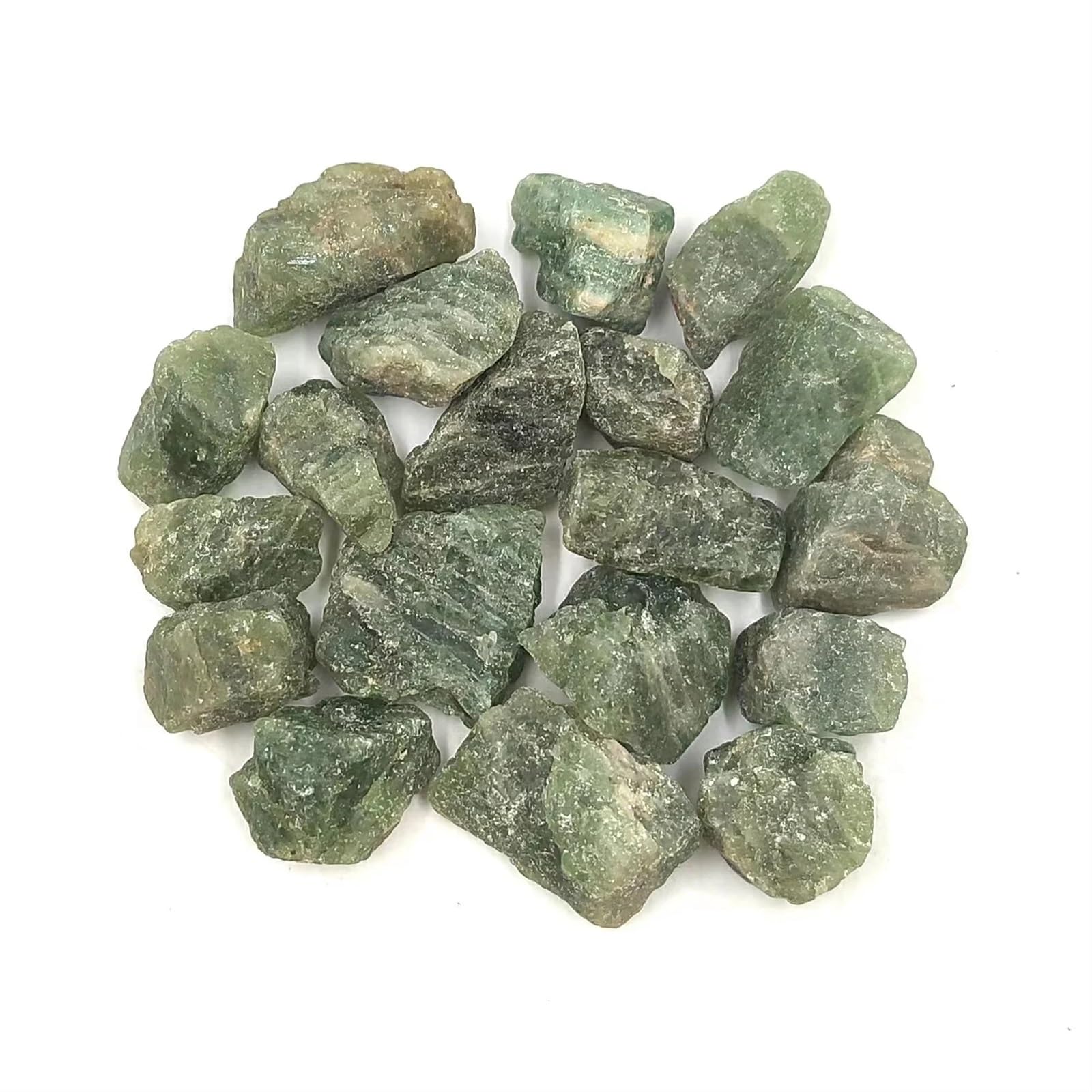 QINGQI Pietra Naturale Decorazione for la casa dell'acquario in Cristal di Quarzo Apatite Verde Naturale(1pc 20-40mm Random)