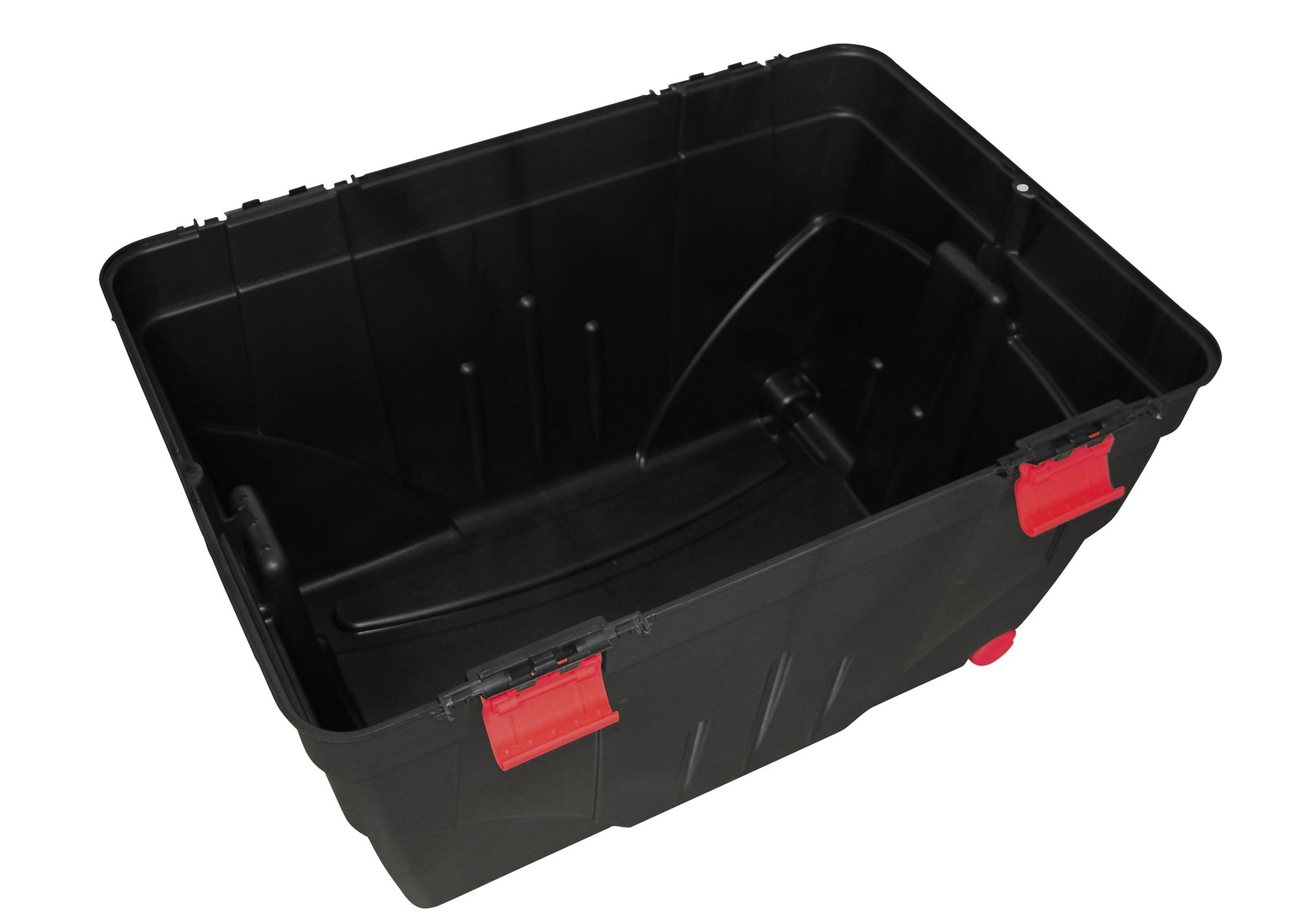 Ondis24 riesige Aufbewahrungsbox Lagerbox Truhe Transportkiste Malle 200 mit Rollen, stabiler Deckel abschließbar Campingbox