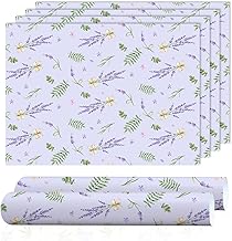 SCENTORINI Lavender Scented Drawer Liners, Scent Paper Liners for Wardrobe, Bedroom, Closet, Shoe Cupboard 6 Sheets
