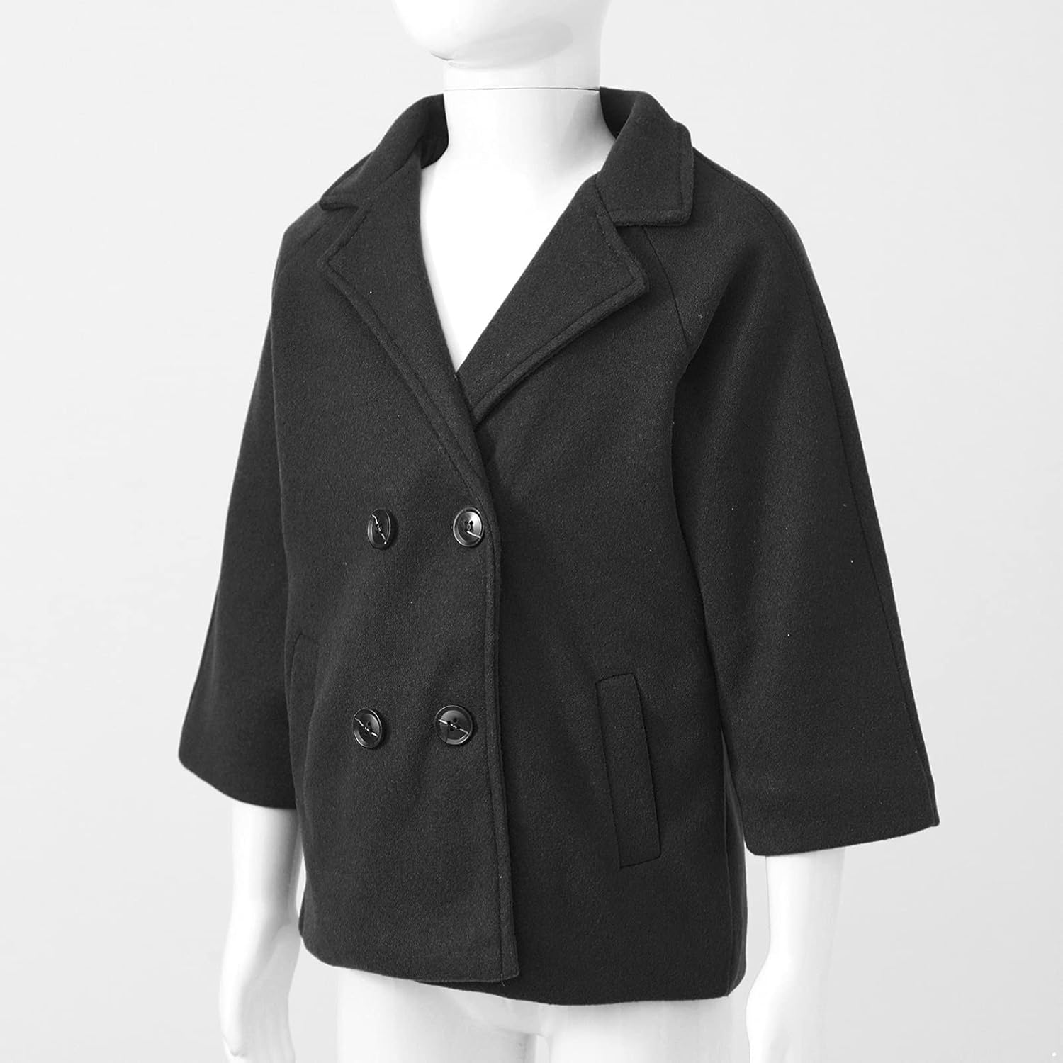 CHICTRY Boys Wool Blend Winter Windproof Overcoat Double Breasted Notched Collar Jacket Coats: Clothing, Shoes & Jewelry