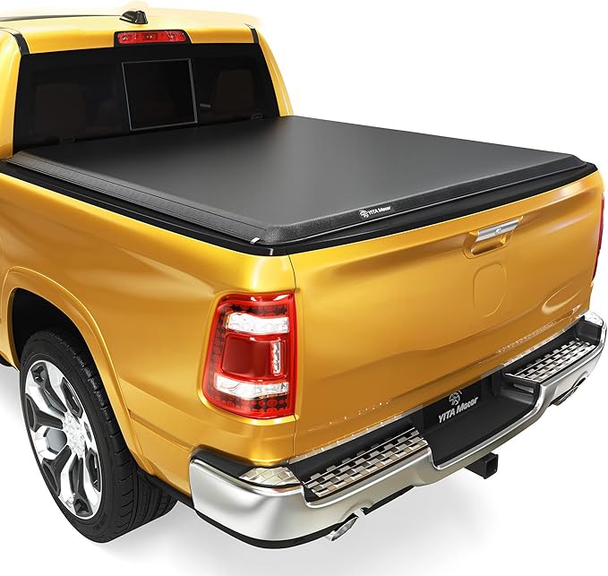 YITAMOTOR Soft Roll Up Truck Bed Tonneau Cover Compatible with 2003