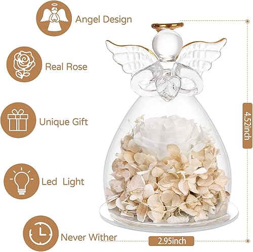 Miniatura 2 de Sacredyna Regalos para regalos de rosas navideñas, regalos de cumpleaños para mujeres, abuela, mamá, regalos de festival de hija, flor de rosa verde