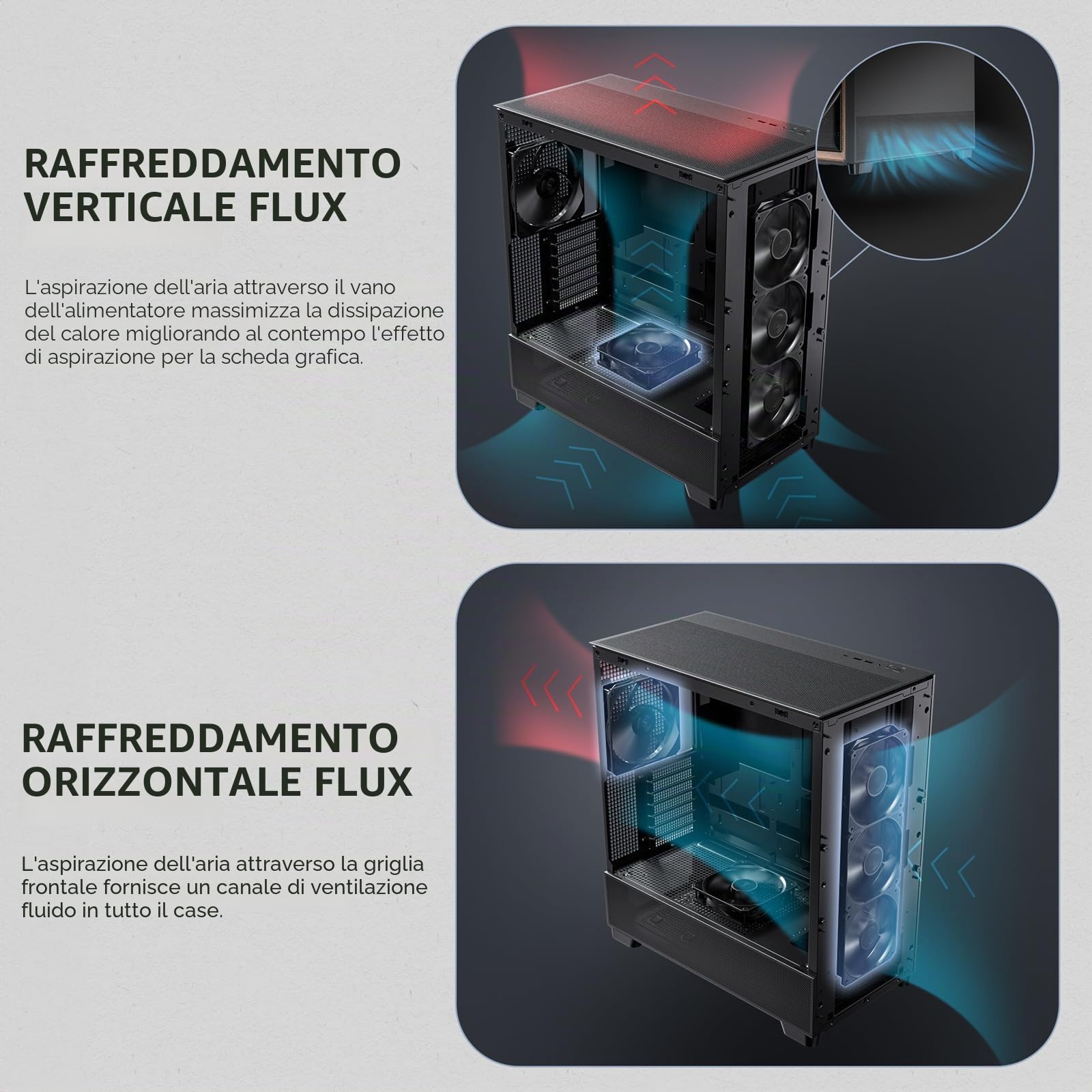 ANTEC Geh Antec FLUX Midi Tower Schwarz Retail