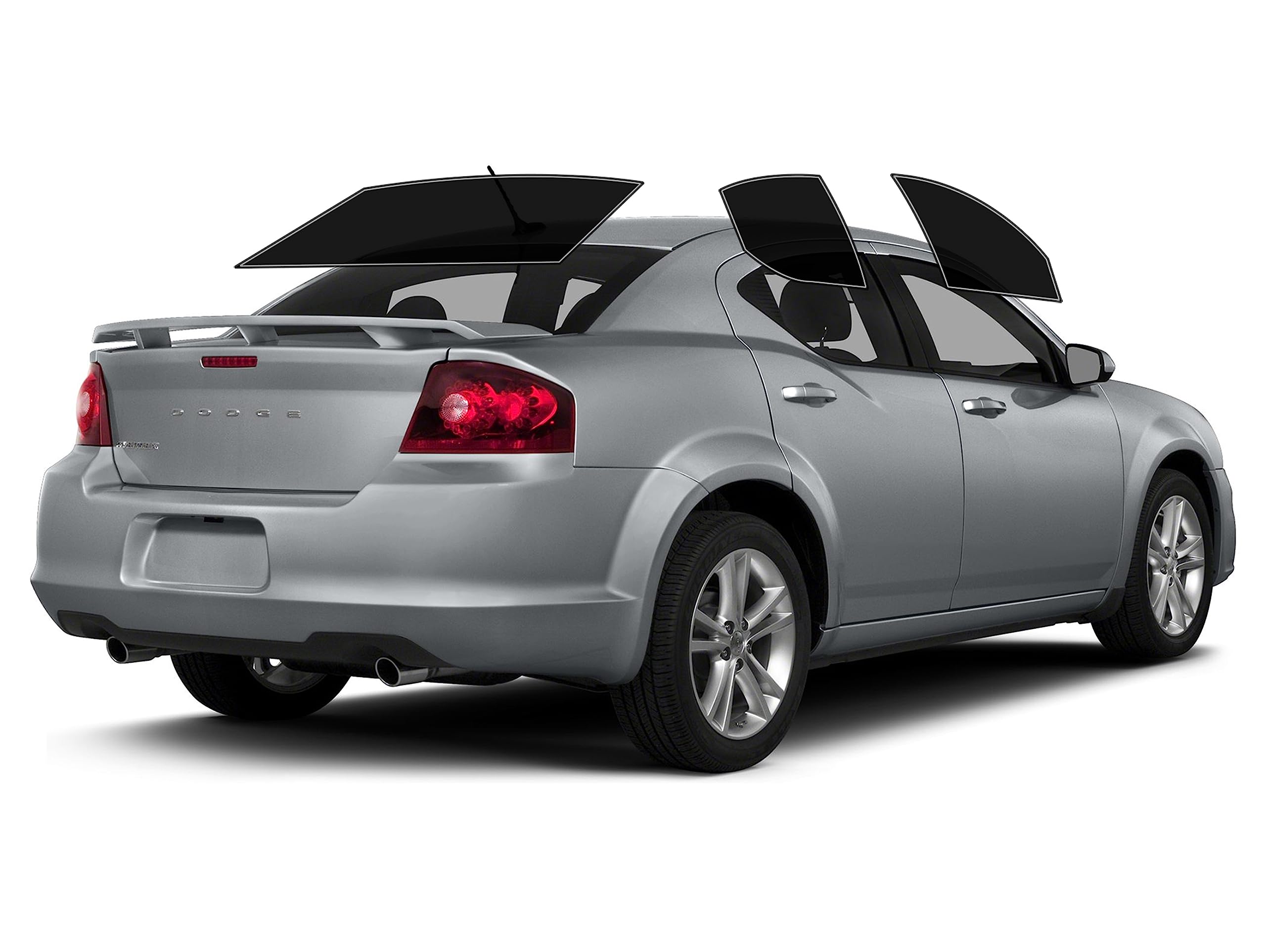 AUTOTEK Precut Windows Tint Film All Sides Cars Sun Blocking Protection Privacy Anti Shatter Glass 2 Ply Film Any Tint Shade kit for Dodge Avenger Sedan 2008-2014