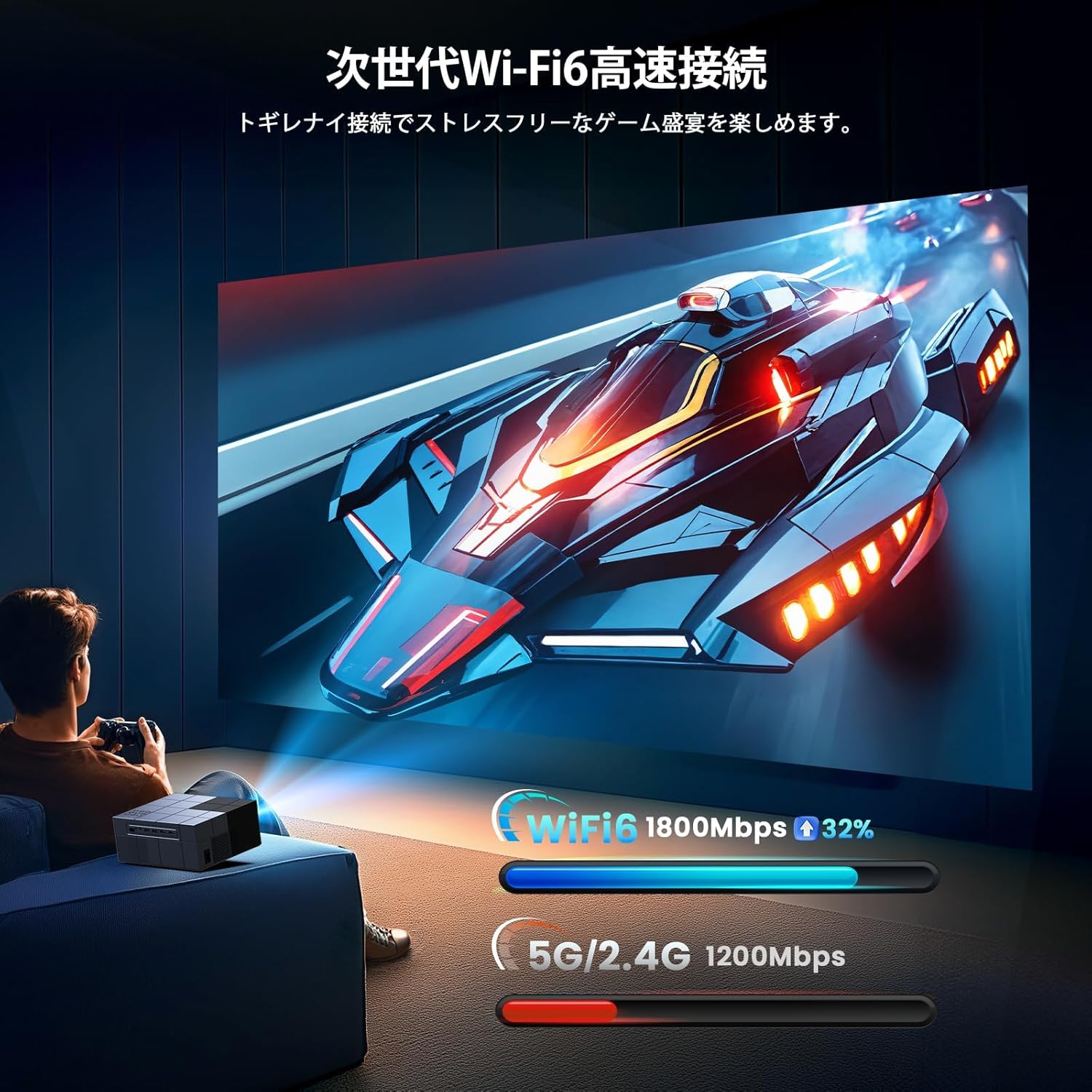 Projector Wi-Fi 6 connection