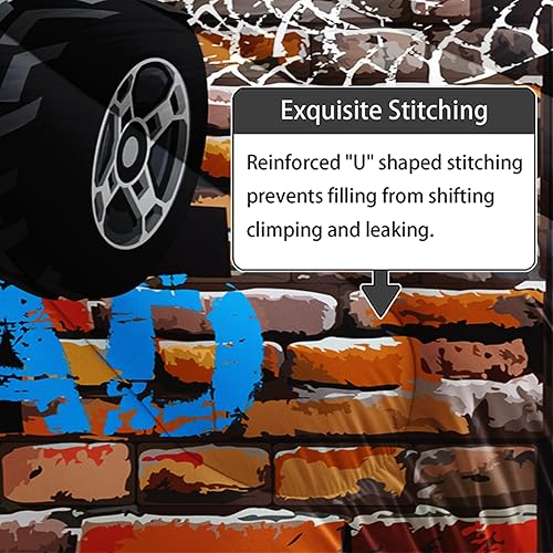 Vista 342 de Axolotl Kid Comforter Set Twin Size,Racing Car Bedding Set for Boys Girls Teen Kids Children Racing Gifts,Race Cars Quilt Bed Set with 1 Comforter 2