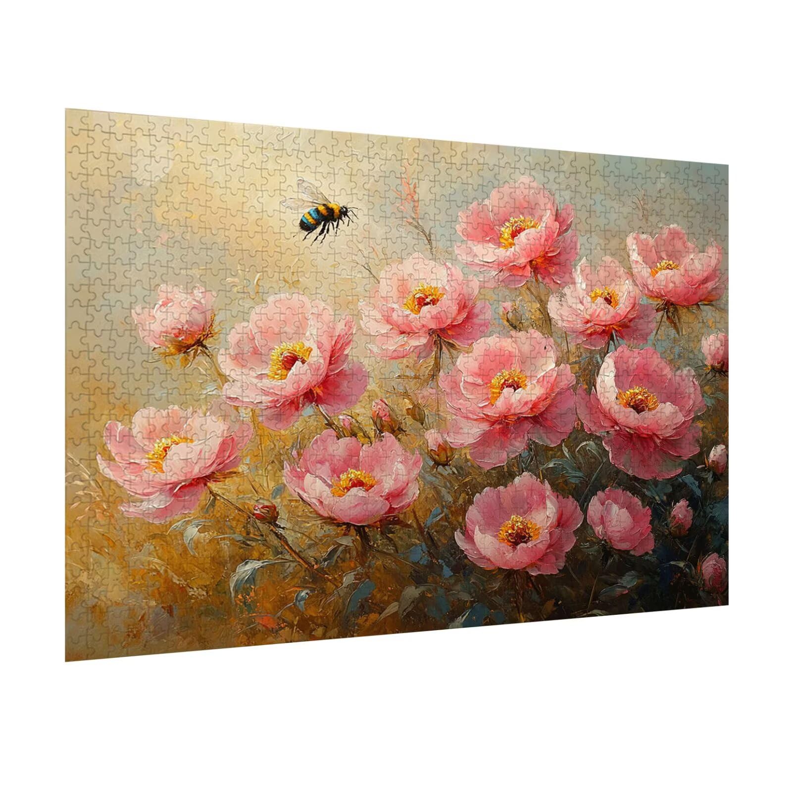 Puzzle dla dorosłych 4000 elementów trudne wyzwanie, pszczoła, n-589 | Brainteasing Adult Jigsaws Flower Brainteasing Games zwiększają kreatywność, prezenty 3D, relaks i rozrywka