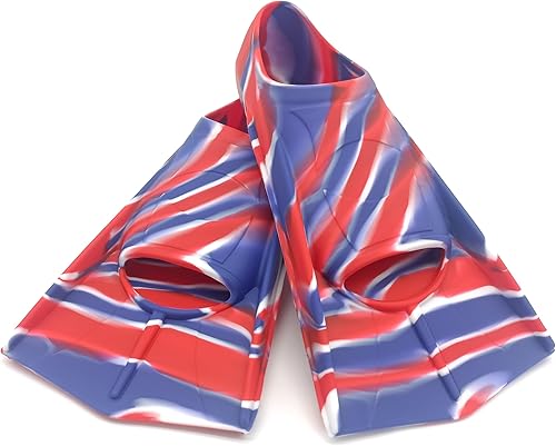 Gugmoy - Aletas de entrenamiento de natación de edición limitada, cómoda aleta de silicona para nadar y bucear, tamaño adecuado para principiantes,