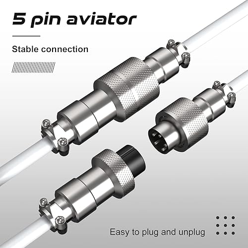 Miniatura 5 de ZIYOU LANG Cable USB C a A y C en espiral personalizado 2 en 1 con cable espiral desmontable extensible de doble manga conector de aviador de metal