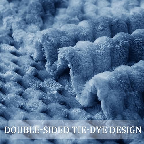 Miniatura 6 de Exclusivo Mezcla Manta de forro polar extra grande de 50 x 70 pulgadas, elegante manta jacquard con nubes 3D para sofá, acogedora, suave y ligera