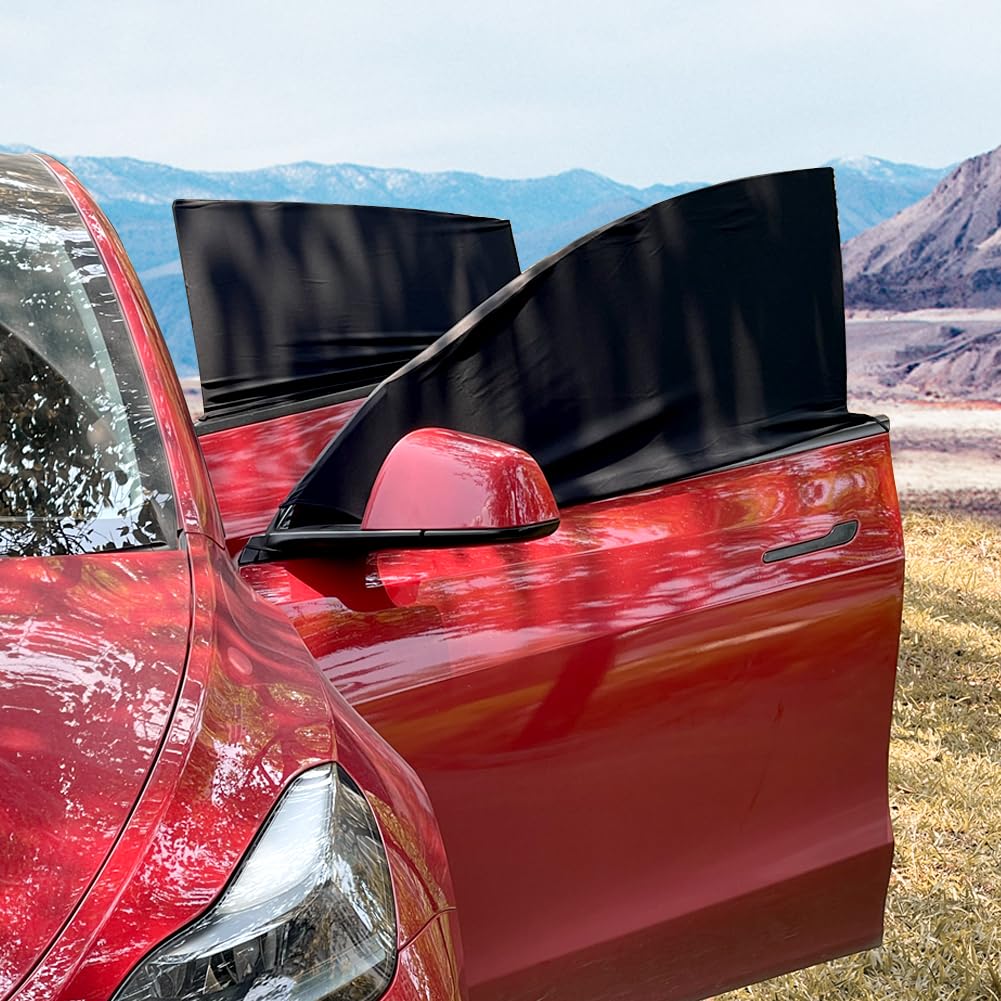 Amazon | Tesla Model Y 2024 TEABEAUTY プライバシーキャンプカーテン