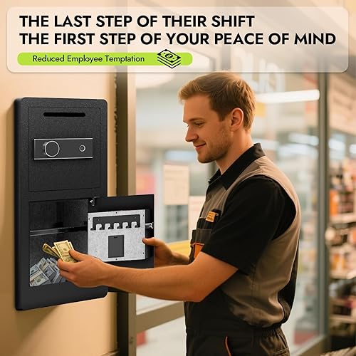 Miniatura 9 de Caja fuerte resistente de doble puerta, extra grande impermeable con caja de bloqueo oculta, estantes extraíbles y bolsa ignífuga gratis para el