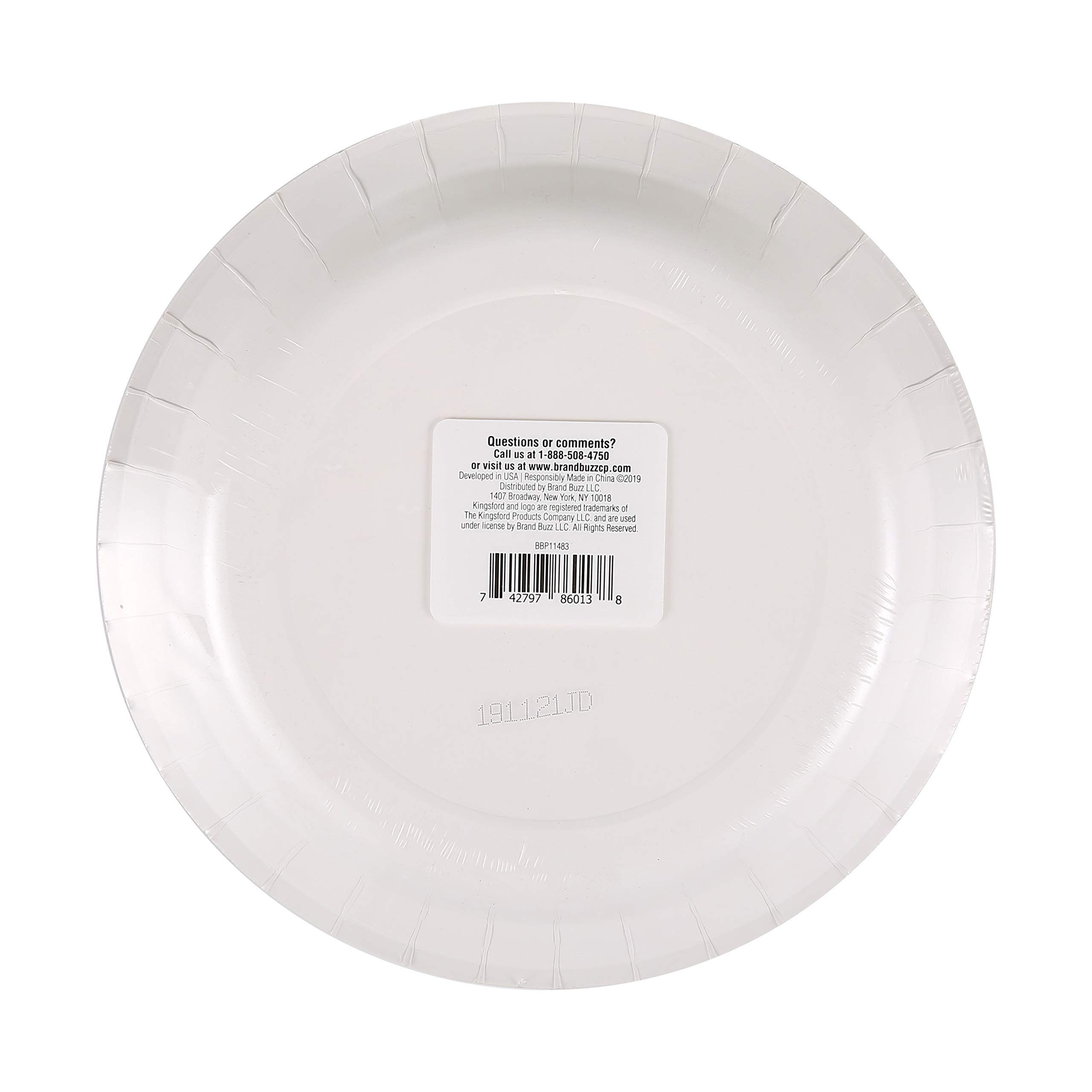 Kingsford Robuste, einweichfeste Pappteller, 25,4 cm, 35 Stück (6 Stück) | Langlebige Pappteller für Grillabende, Picknicks und Feiertage | mikrowellengeeignete Einwegteller für den täglichen Gebrauch