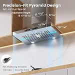 30-inch Wall Mount Range Hood, 900 CFM Full Copper Motor | Ducted/Ductless Kitchen Vent Hood with Triple Smart Controls (Gesture/Remote/Touch), Tunable LED Lighting, Stainless Steel