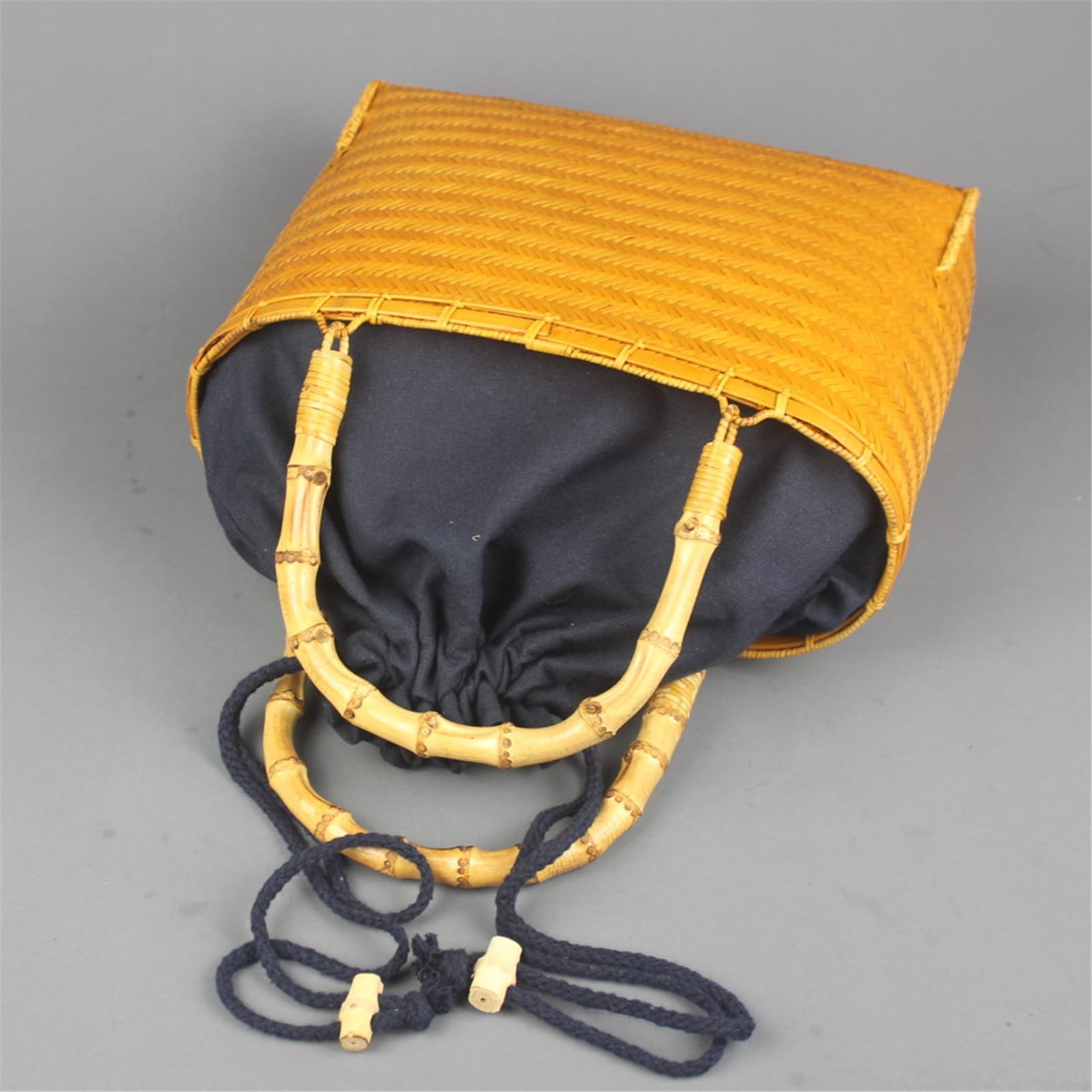 【美品】竹バッグ 丸型カゴバッグ【ヴィンテージ】 Amazon | [小さな店] 竹かごバッグ レディース 夏用バッグ