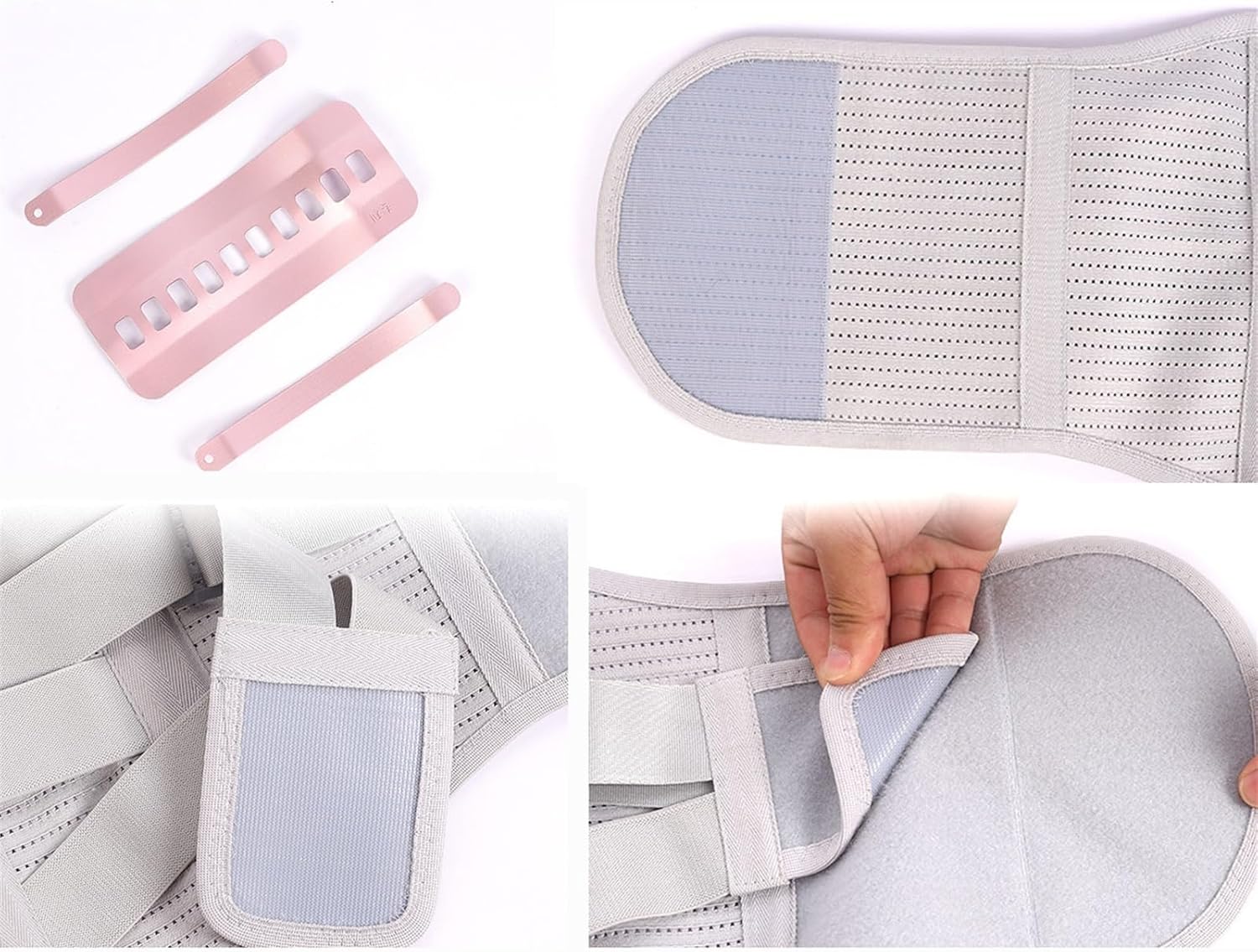 Lumbar Decompression Waist Support Belt Back Brace with 3 Waist Pads Lower Belt for Men Women Spinal Pain Relief Shaper Back Support Strap (Color : Black, Size : M/Medium)