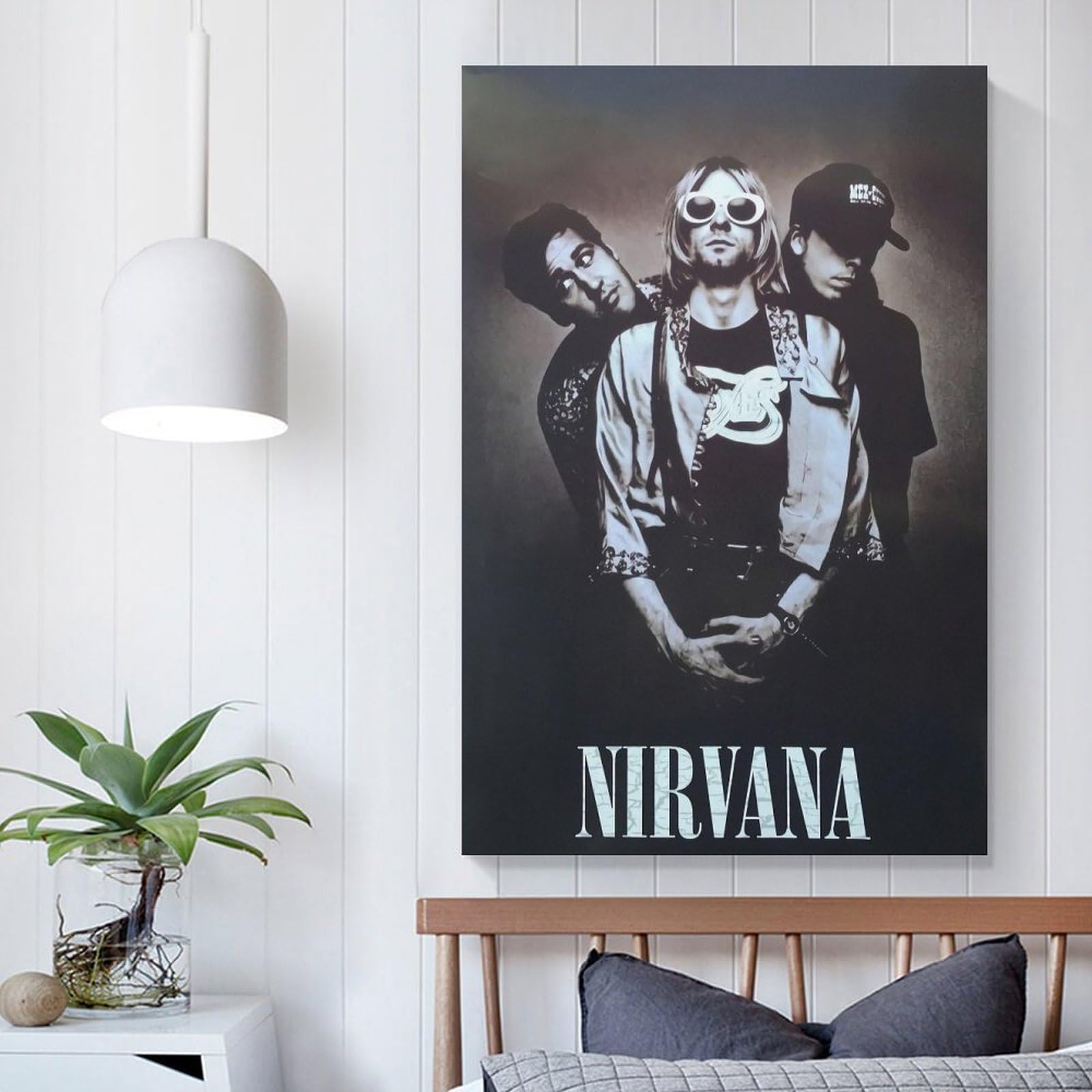 Amazon.com: UKSHFKJN Nirvana Poster Vintage Music Band Canvas Art