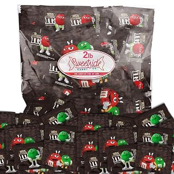 M&Ms Milk Chocolate Bundle Chocolate Candy Bulk Pack of 2 Pounds Fun Mix of Chocolate Treats Candy Bulk of 70 CT Perfect Individually Wrapped Candy For Parties