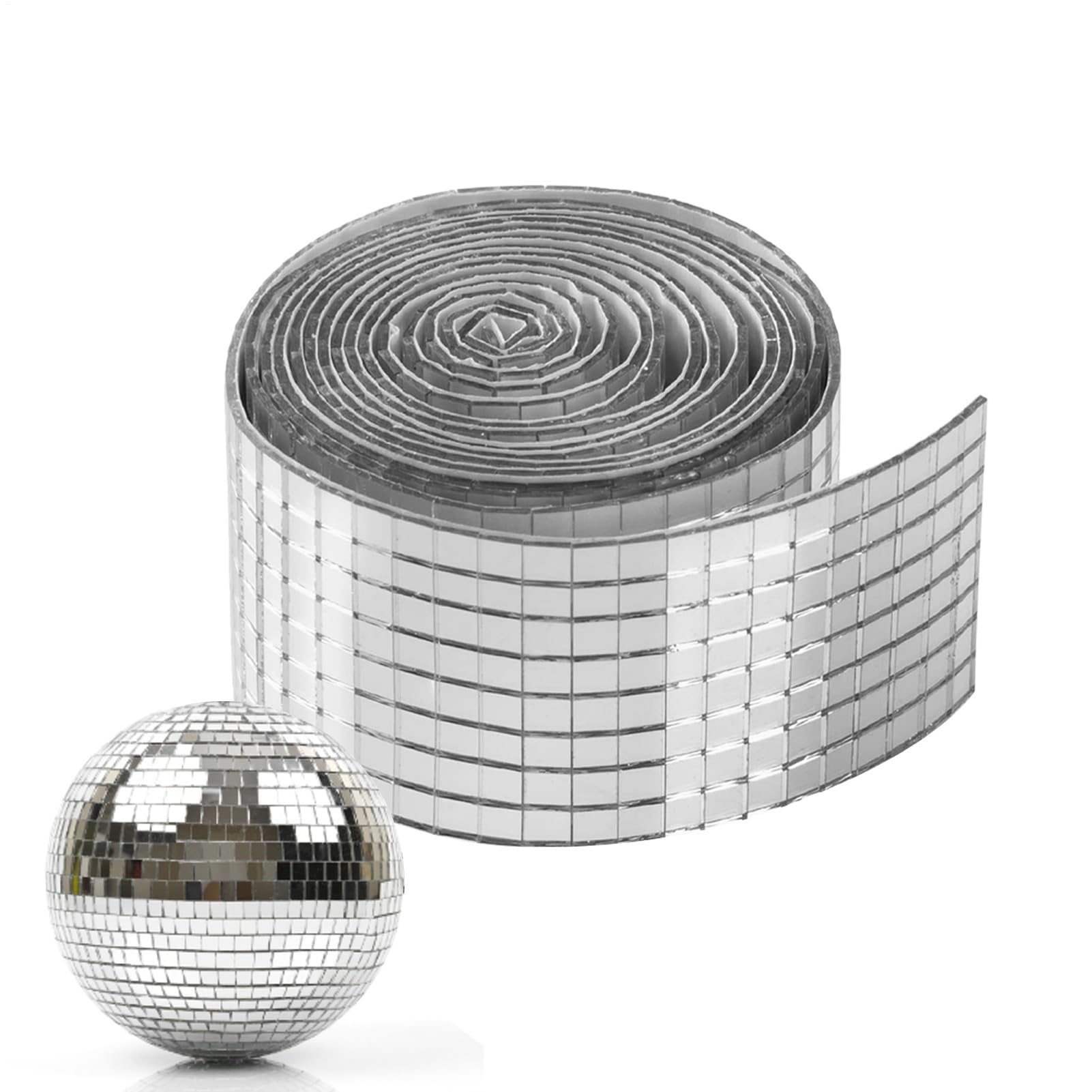 100 Pièces 10X10MM Bricolage Disco Boule Verre Miroir Autocollants Auto-adhésif Autocollant Mural Miroir Verre Cube Patchs Décoration De La Maison