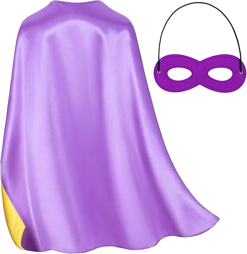 Capas y máscaras de superhéroe de doble cara para niños, perfectas para Navidad, Halloween, cosplay y fiestas