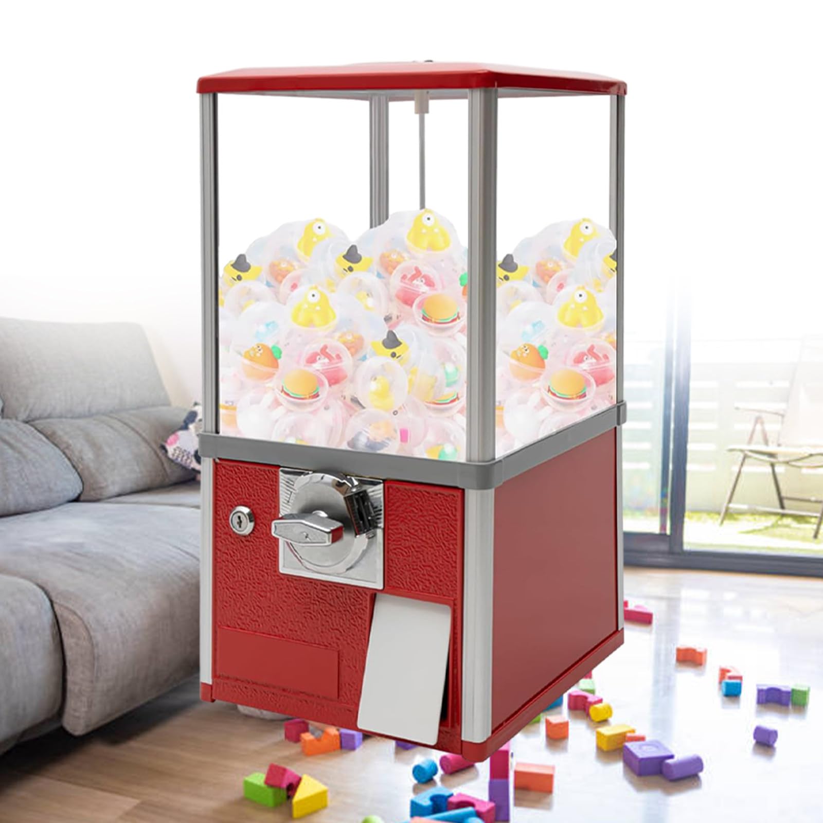 Máquina Expendedora De Juguetes con Cápsulas, Máquina Expendedora Comercial con Dispensador De Chicles, Máquina Twister para Estaciones De Metro, Tiendas Minoristas,Red