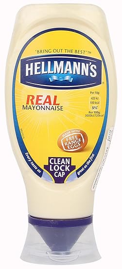 Hellmann's Real Mayonnaise Squeeze Bottle, 430ml