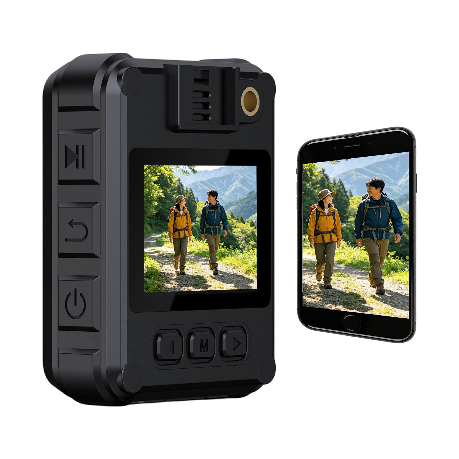 ウェアラブルビデオカメラ IP65防水 防犯 1080P 130度広角 WiFi 最大128GB 対応 業務用 警備 パトロール ボディカメラ