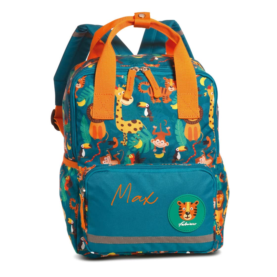 minimutz Mochila de guardería con nombre | Mochila personalizada para niños con asa de 3 a 6 años | Mochila infantil para niños y niñas, mochila de ocio cuadrada