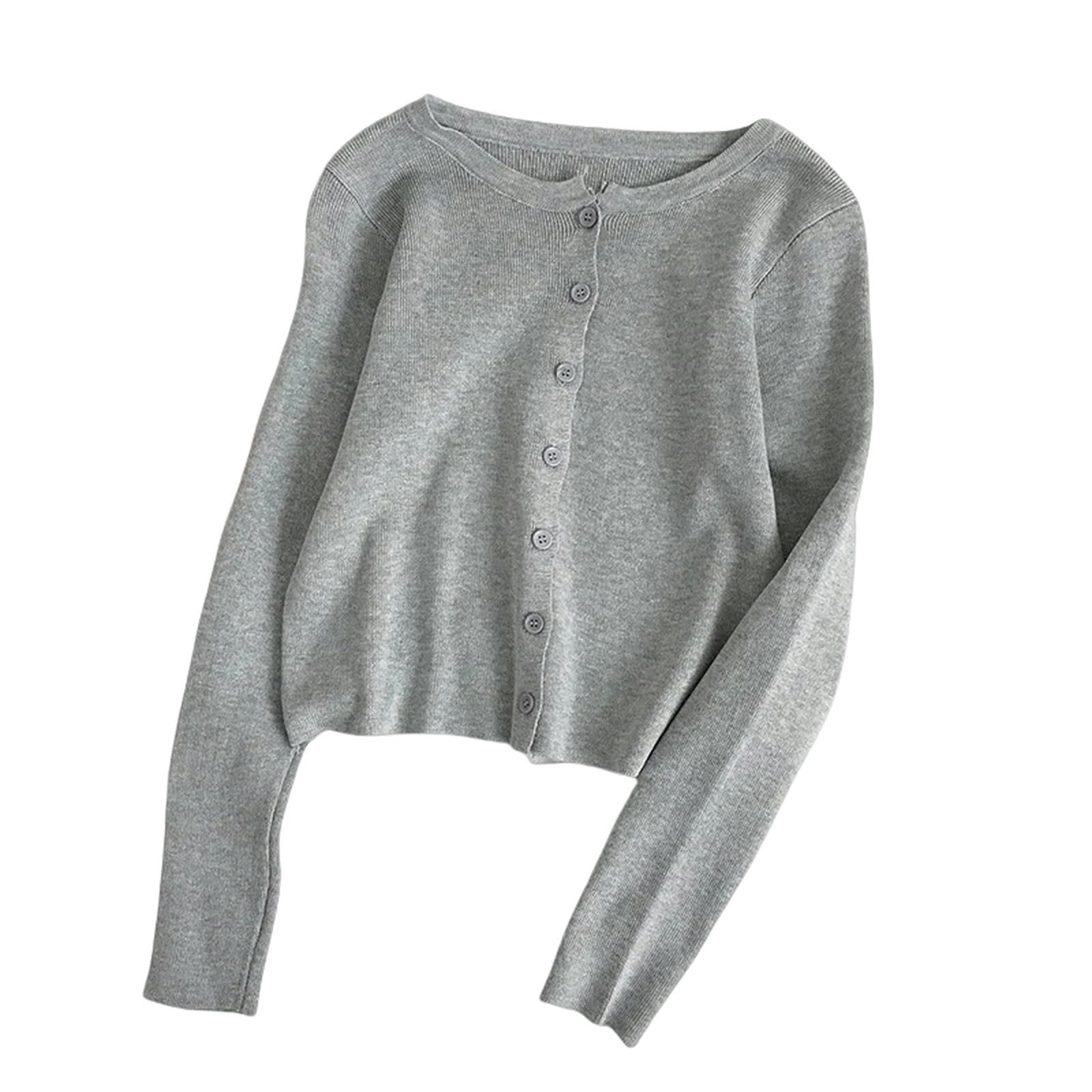 Strickjacke Damen Frühjahr Herbst Strick -Strickjacken Frauen Langarmknopf Vorne Vintage Cardigan Top Classic Style Style-grün-eine Größe