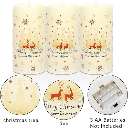 Miniatura 3 de Velas LED sin llama con temporizador, velas parpadeantes sin llama para ambiente romántico y decoración del hogar, carcasa acrílica duradera, con