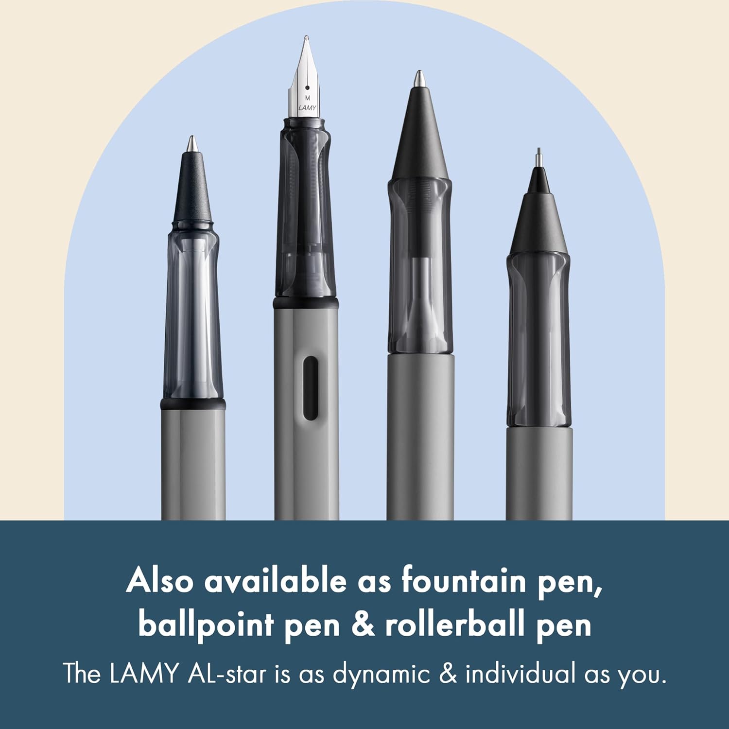 LAMY AL-star graphite - Mechanical Pencil with transparent, ergonomic grip & lightweight aluminum body - including LAMY M 41 fine line refill 0.5 mm & eraser tip