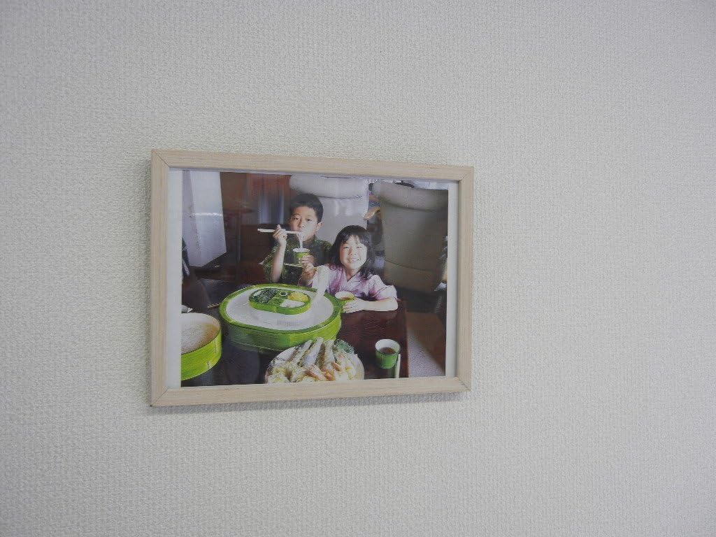 ユーパワー Yu-Power Photo Frame Natural White Photo Size: A4 Size (8.3 x 11.7 inches (210 x 297 mm)