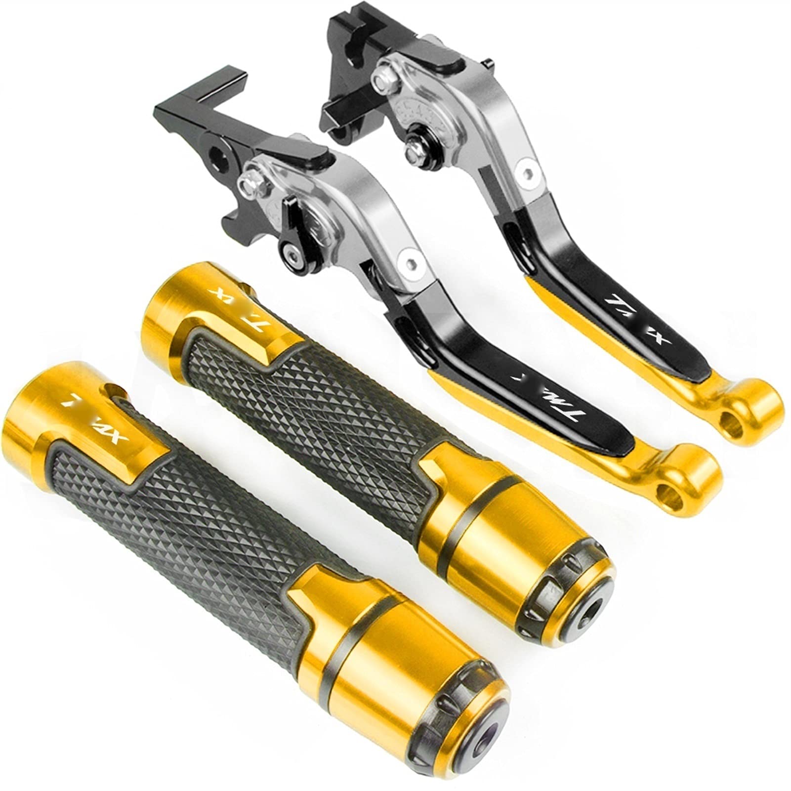 CHEVVY Freno Accessori Moto Freno Leve Frizione Manubrio Manopole estremità per Y&amaha TMAX 530 500 TMAX530 T-Max 530 500 2001 2002 2003 2004-2007 (Color : 8)