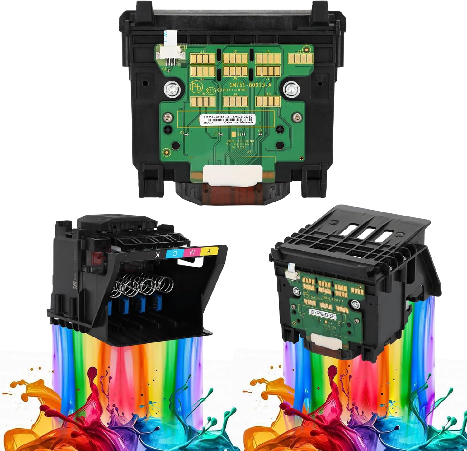 711 Printhead, C1Q10A DesignJet Printhead, Compatible with hp DesignJet T530 T525 T520 T130 T125 T120 T100 Large Format Plotter Printers, Crisp Prints and Long - Lasting Durability (1 Pack)