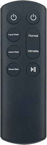 PerFascin AGF78364301 Control remoto de repuesto para lavadora LG WD100C Series, WD200C Series, WD205C Series