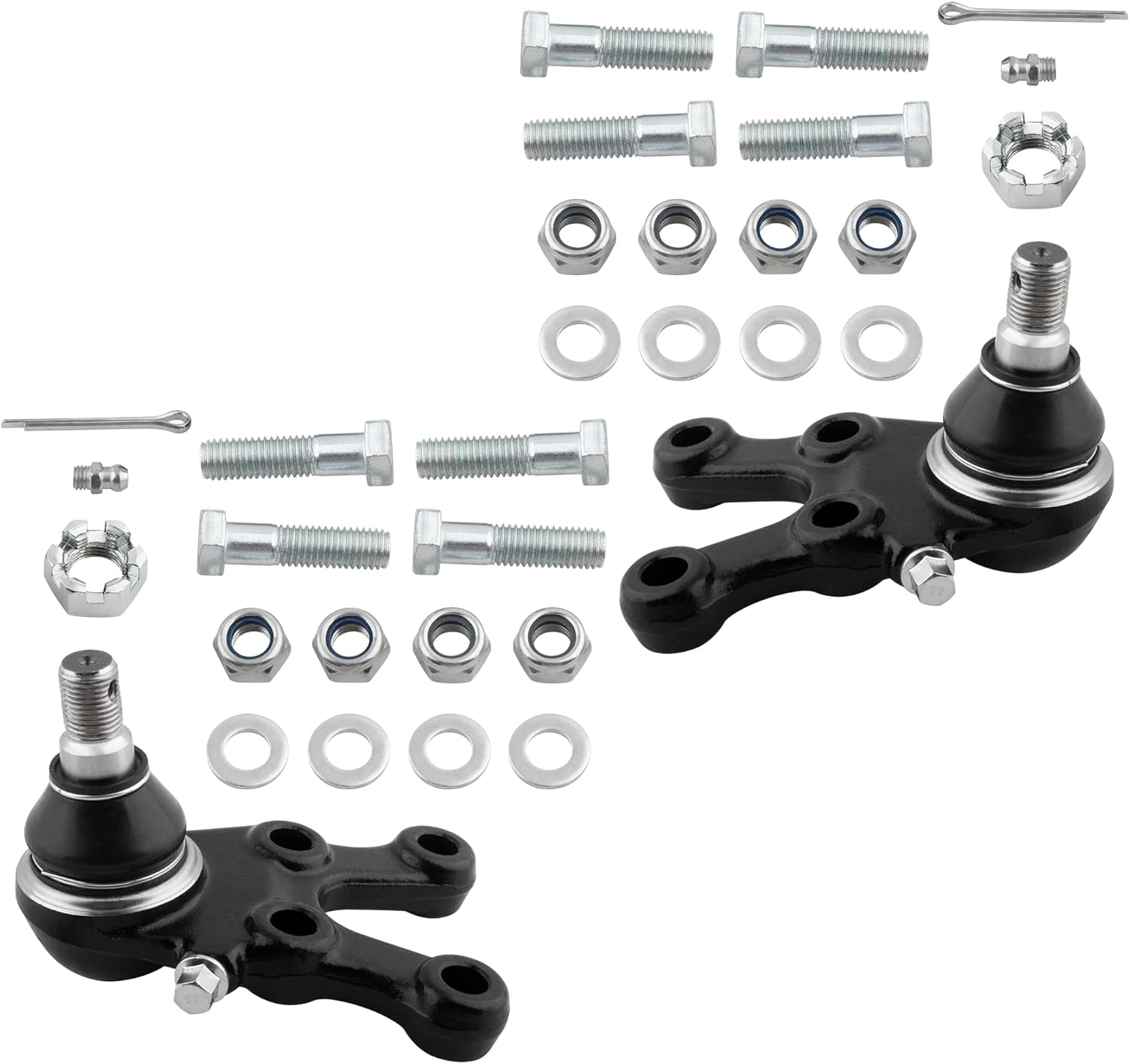 BOXI (Set of 2) Lower Front Ball Joints Kit Pair K9754 K9755 for Mitsubishi Montero 1992-2000, Front Lower Ball joints Kit for Mitsubishi Montero Sport 1997-2004