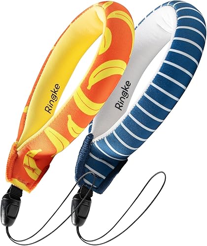 Ringke Correa de flotador impermeable (paquete de 2), correa flotante, pulsera, agarre de mano, cordón compatible con cámara, teléfono, llave