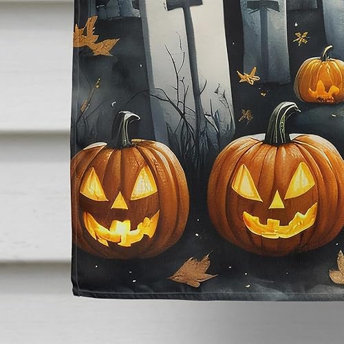 Miniatura 185 de Caroline's Treasures DAC2011GF - Bandera decorativa para jardín de Halloween con diseño de beagle para jardín, jardín, jardín, jardín, multicolor
