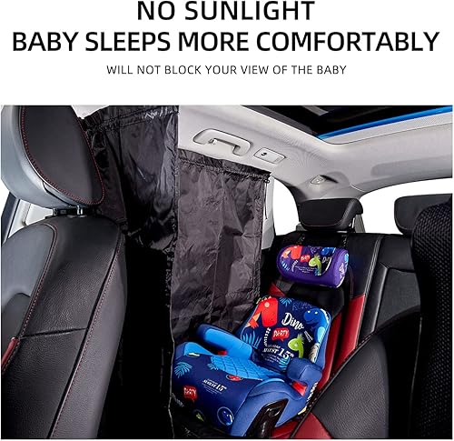 Miniatura 3 de YJGF Paquete de 2 cortinas divisoras de automóvil, parasol para ventana de bebé, parasol, cortina de privacidad para colchón de aire de campamento
